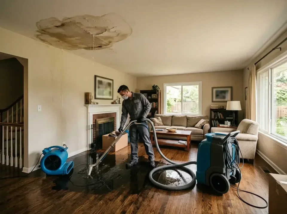 attic-pipe-burst-ceiling-drip-008 — frequently asked questions, Water Damage Restoration & Carpet Care in Leslie, MI
